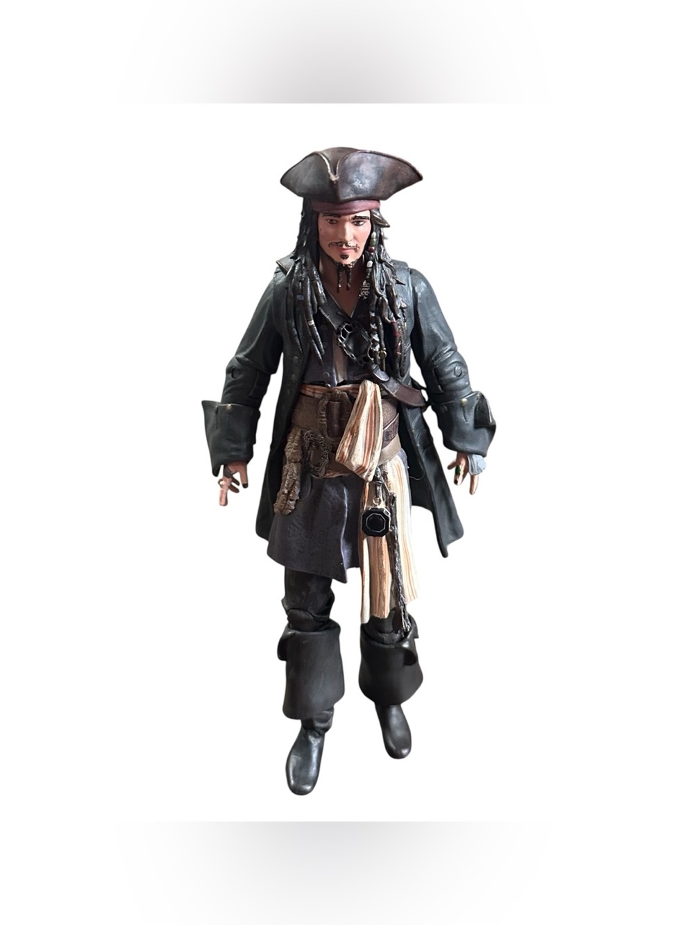 Disney Pirates of the Caribbean Captain Jack Sparrow Action Figure 7” Poseable
